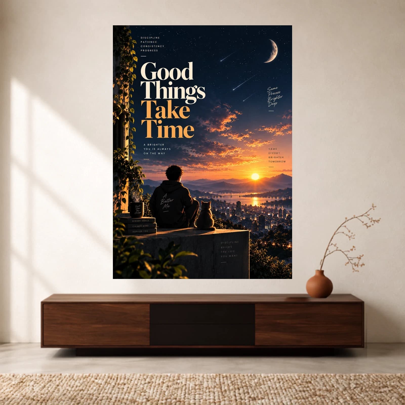 Good Things Take Time paper print