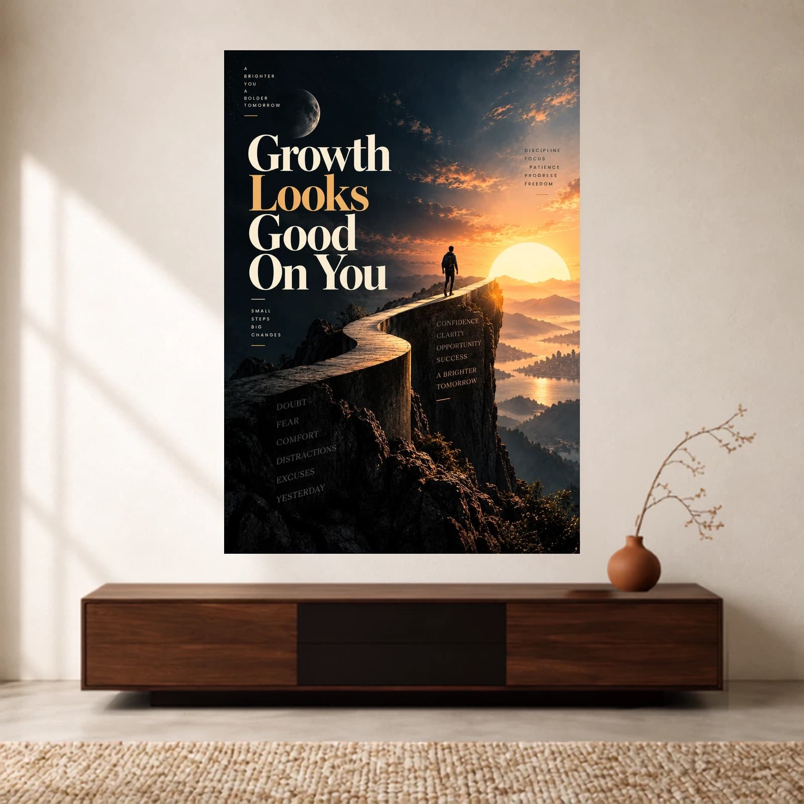 Growth Looks Good on You paper print
