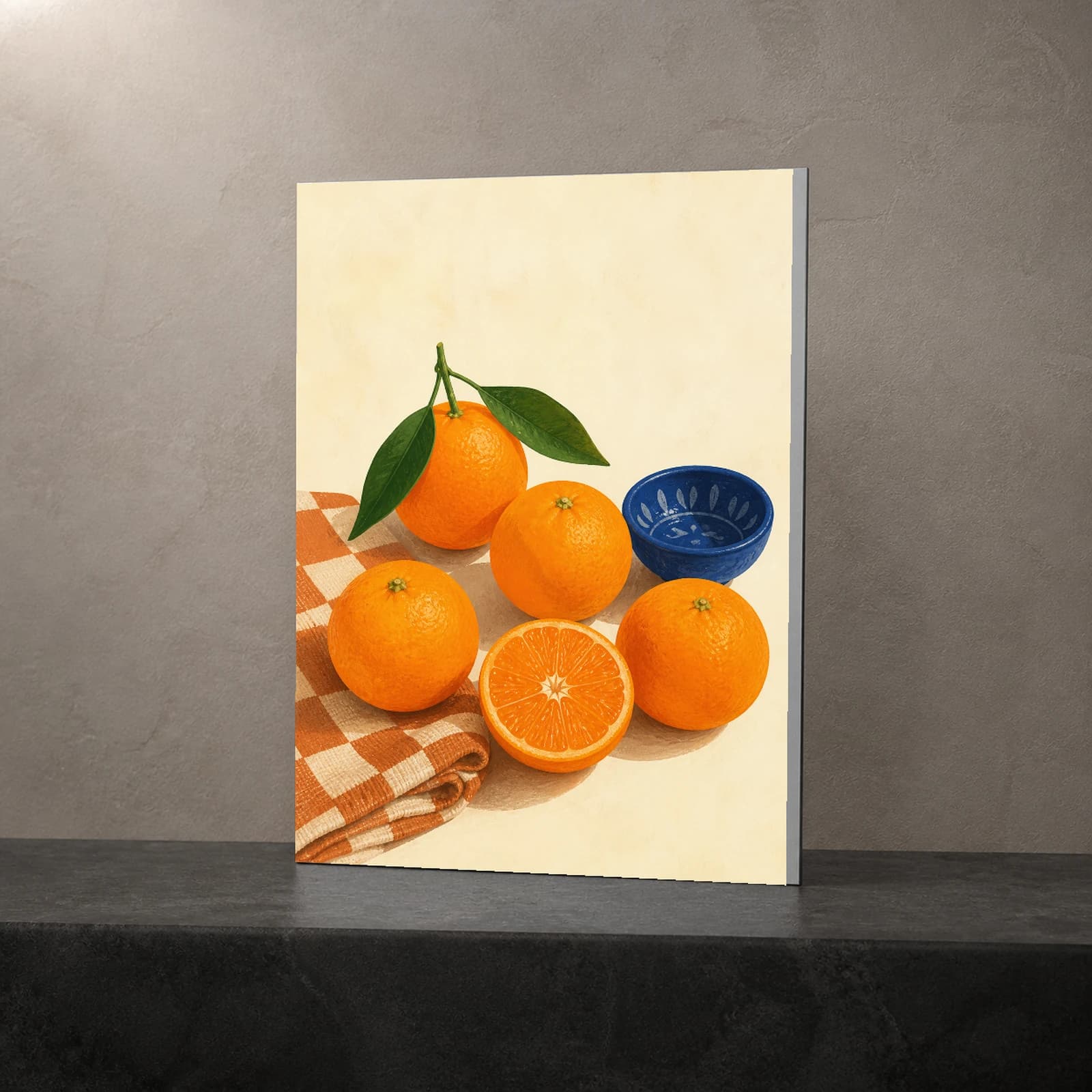 Kinnow Season metal print
