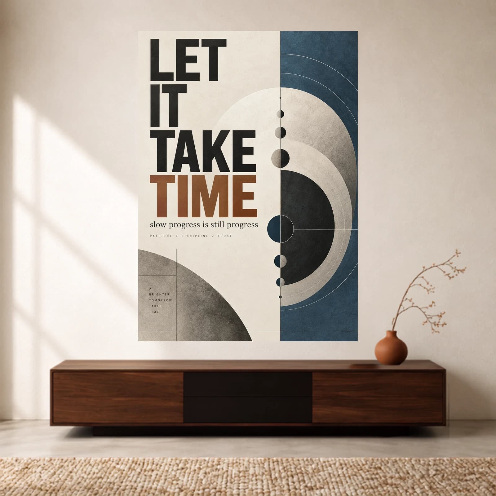 Let It Take Time paper print