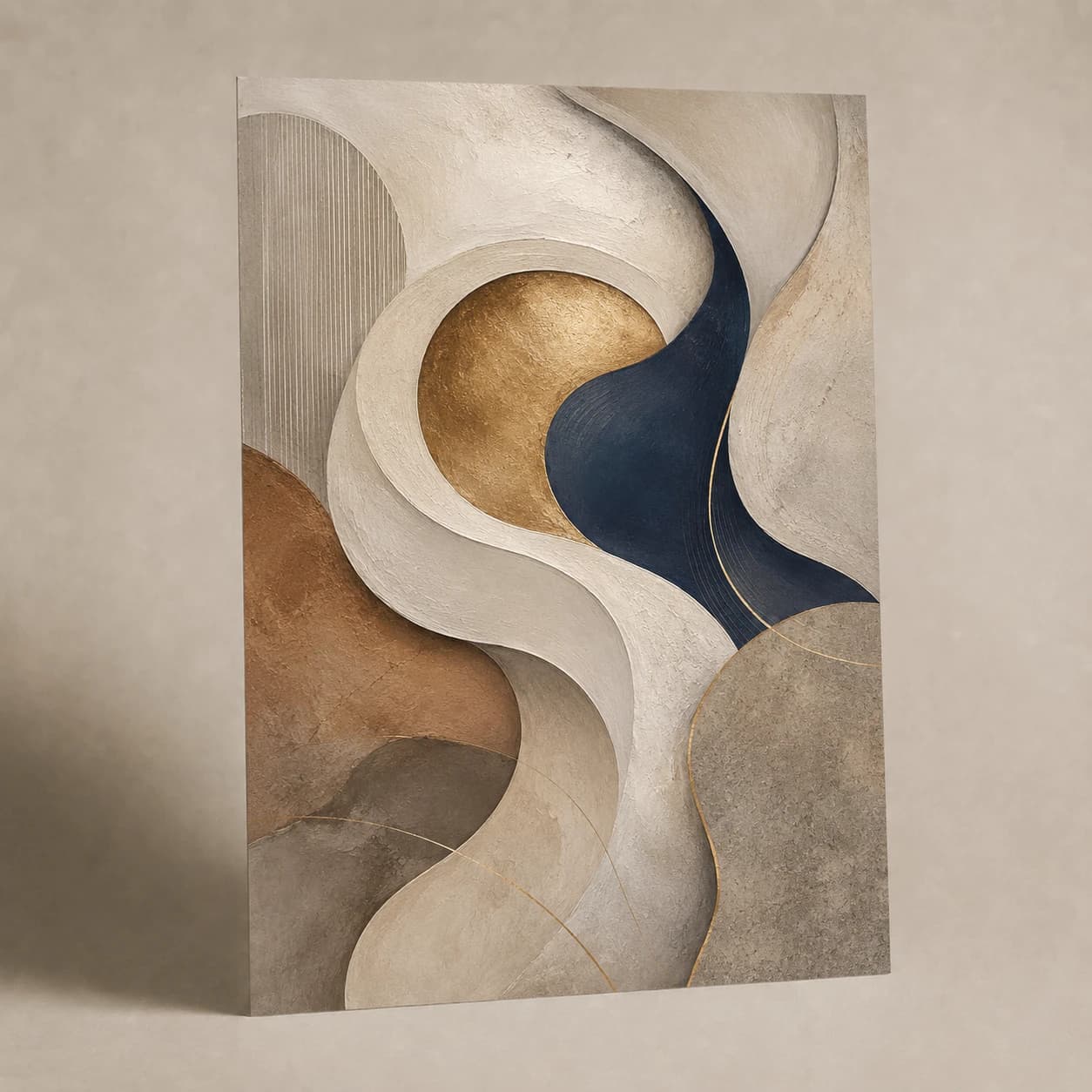 Marble Current metal print
