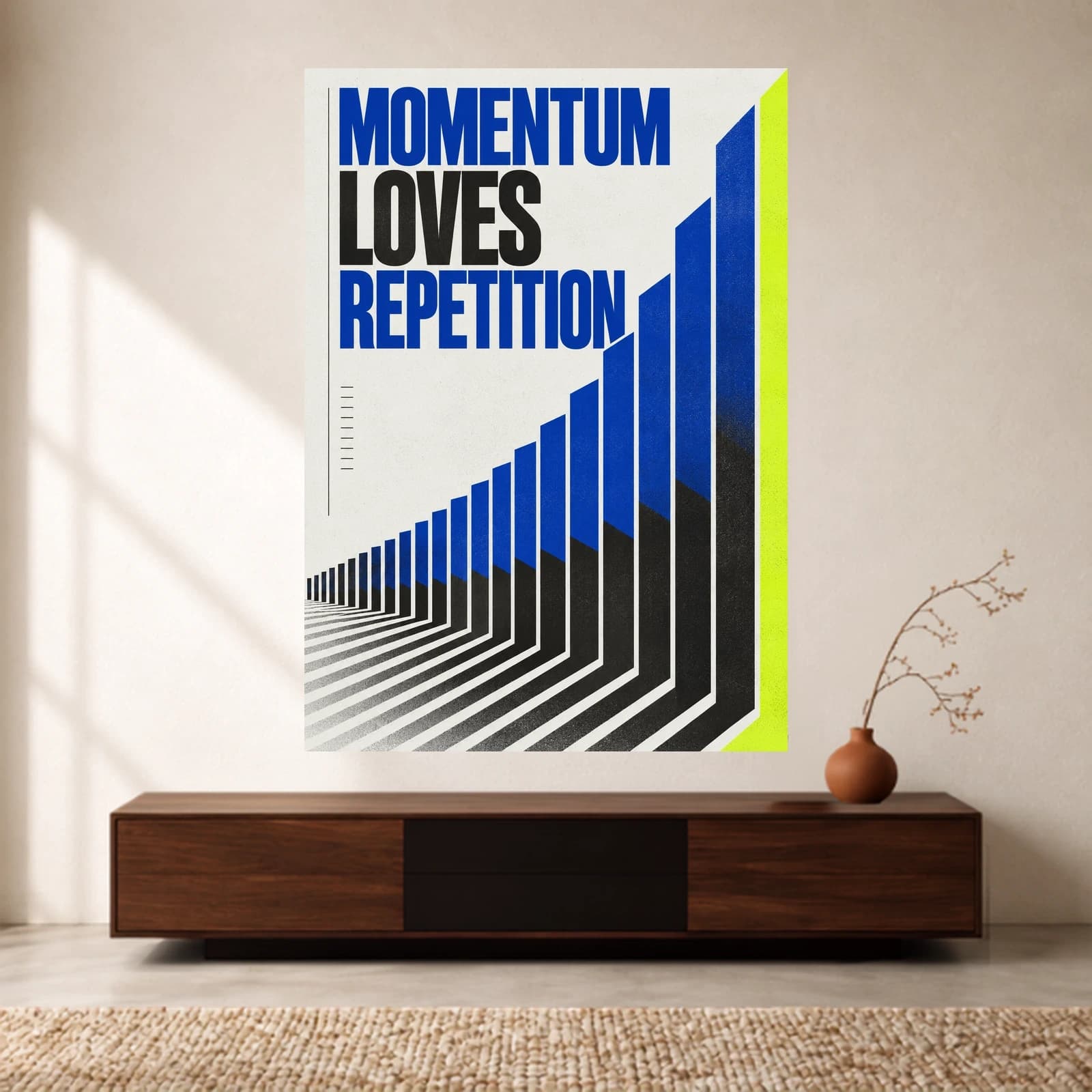 Momentum Loves Repetition paper print