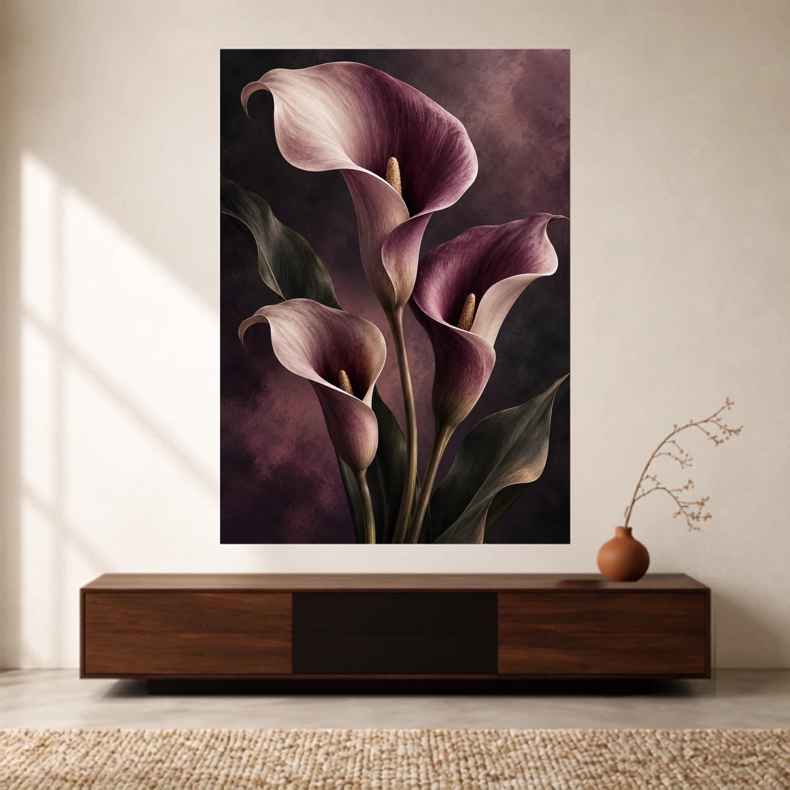 Plum Calla Lilies