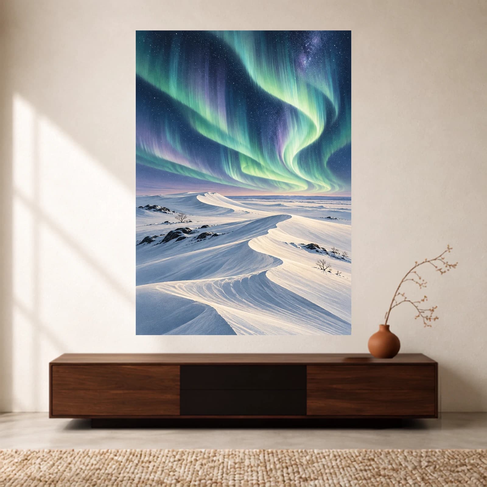 Polar Aurora paper print