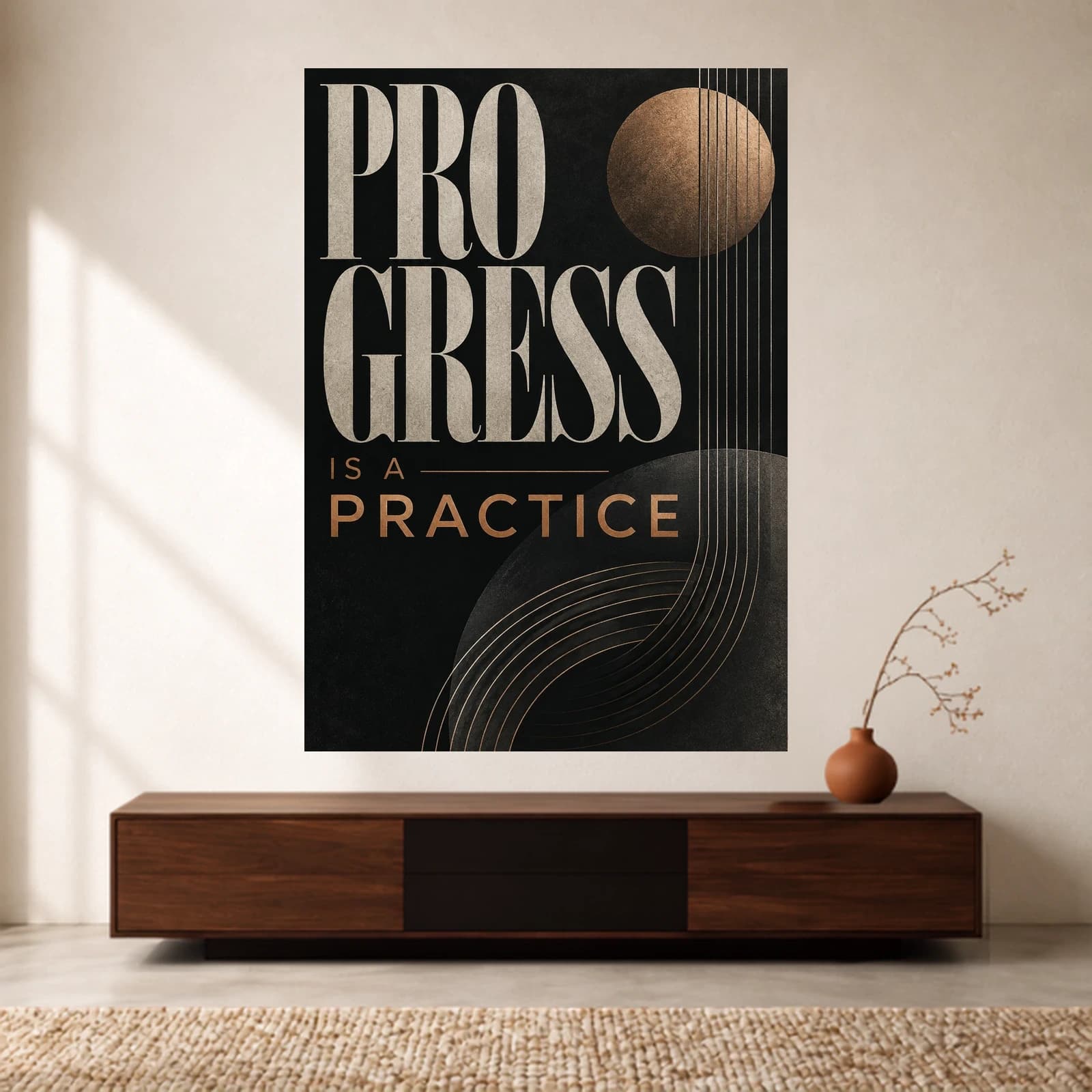 Progress Is a Practice paper print