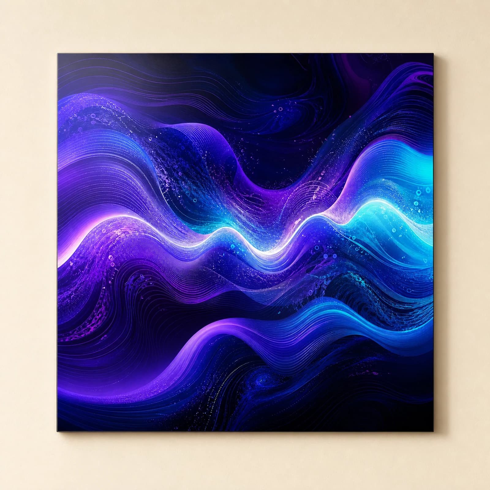 Pulse metal print