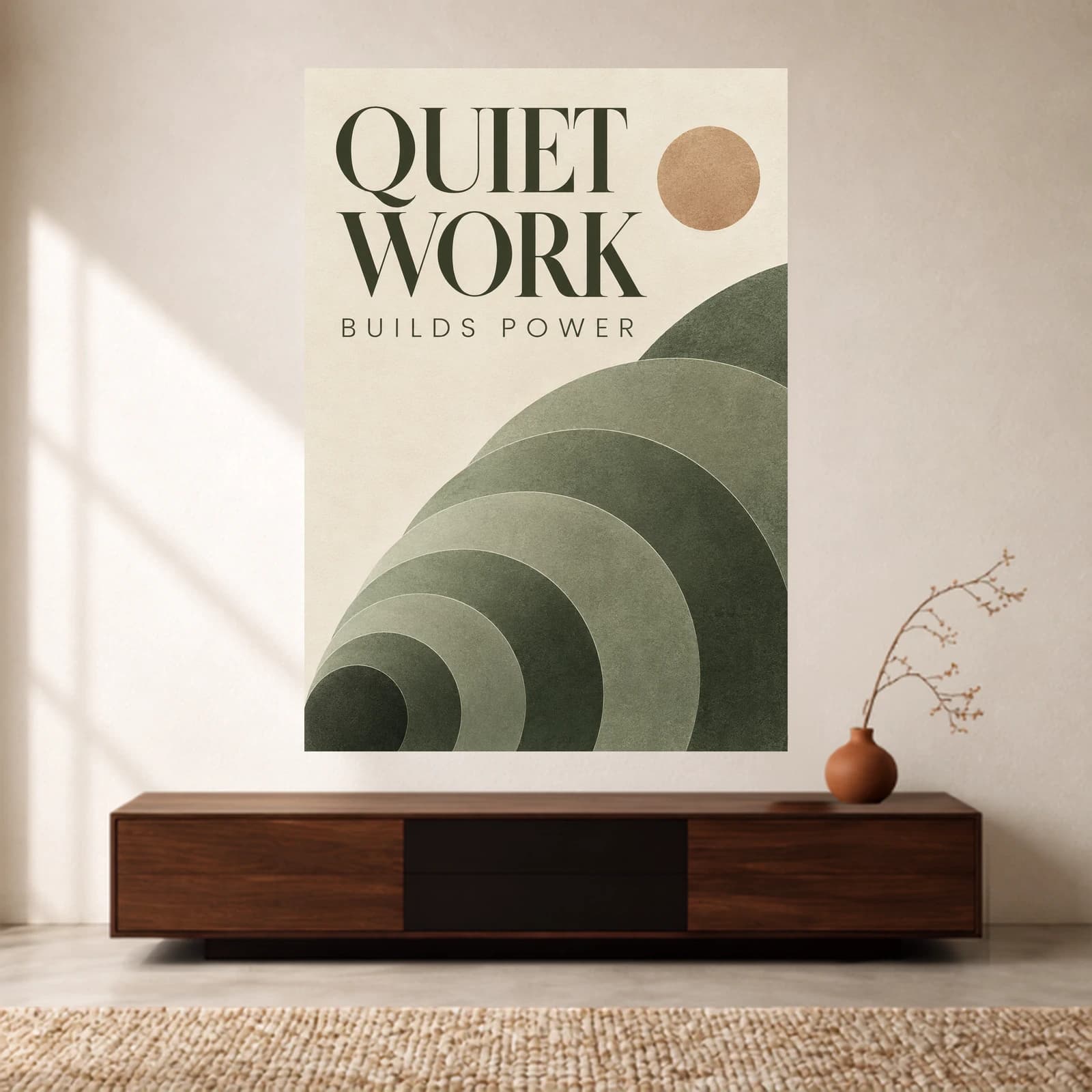 Quiet Work paper print