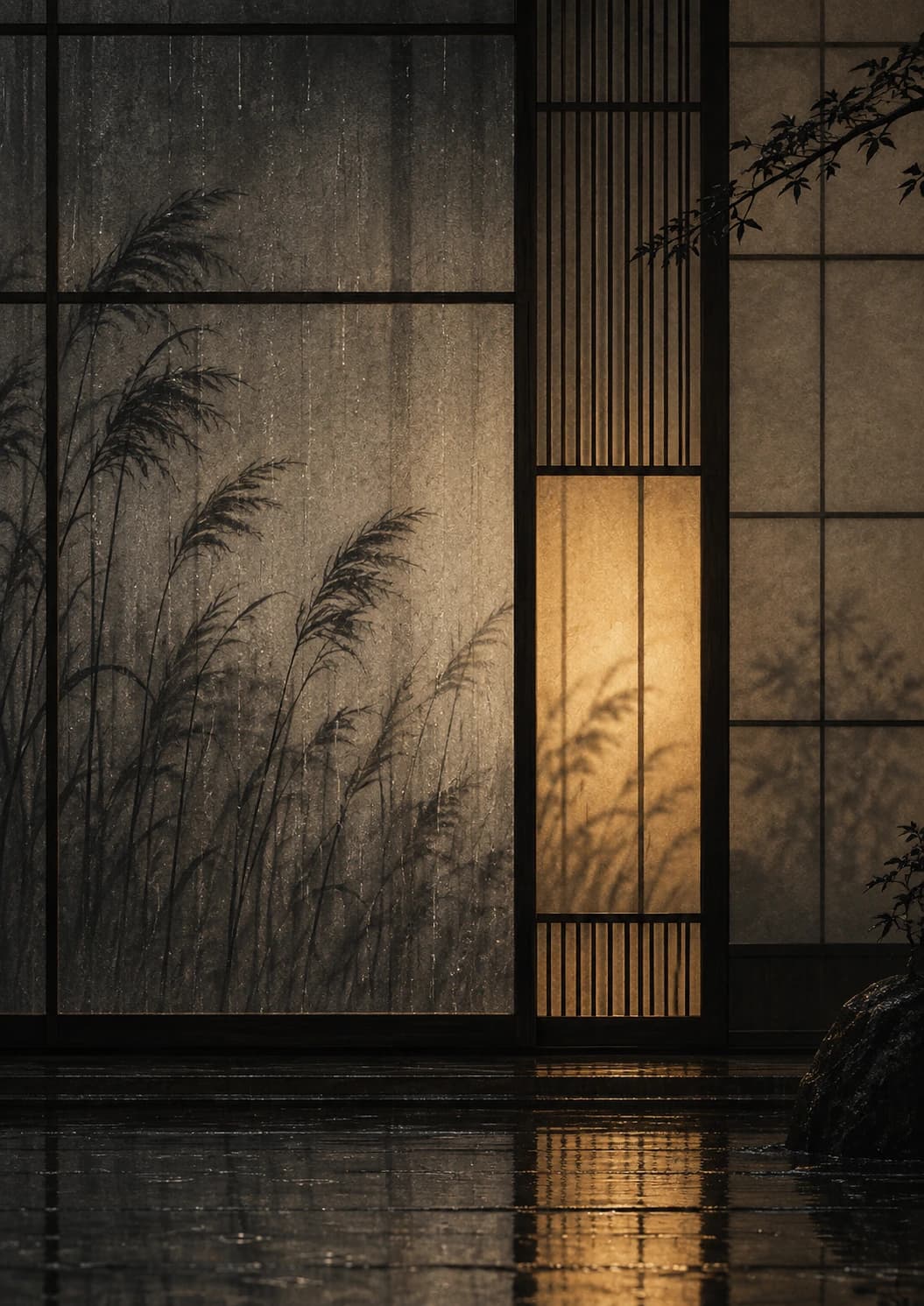 Rainlit Shoji