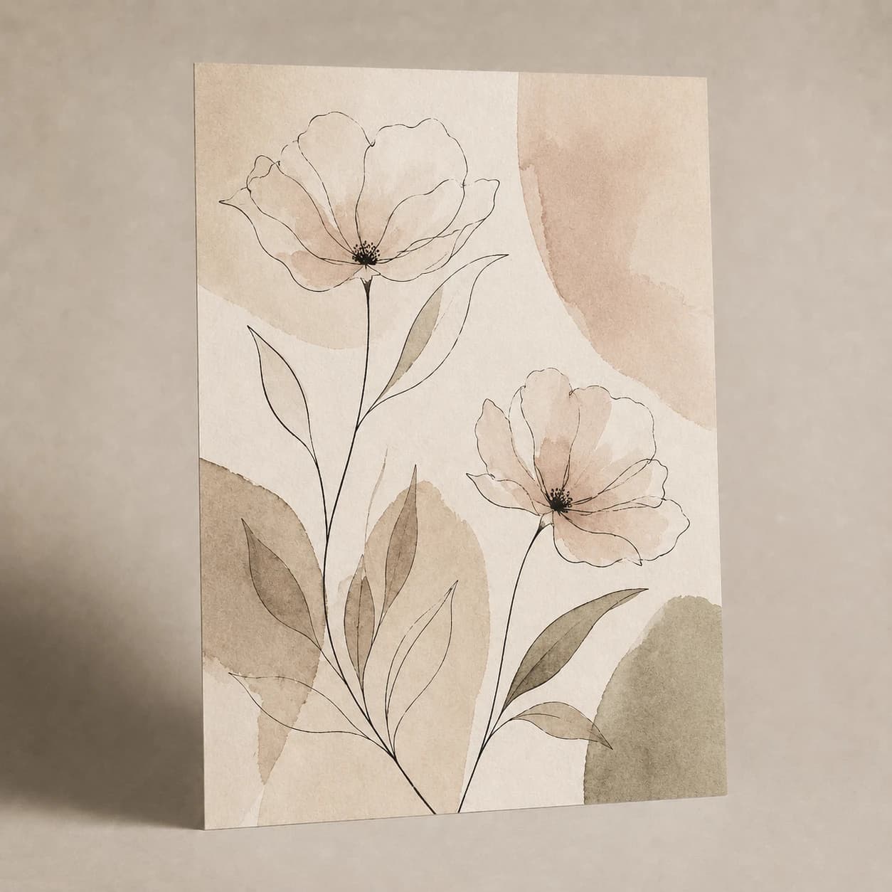 Soft Blooms metal print