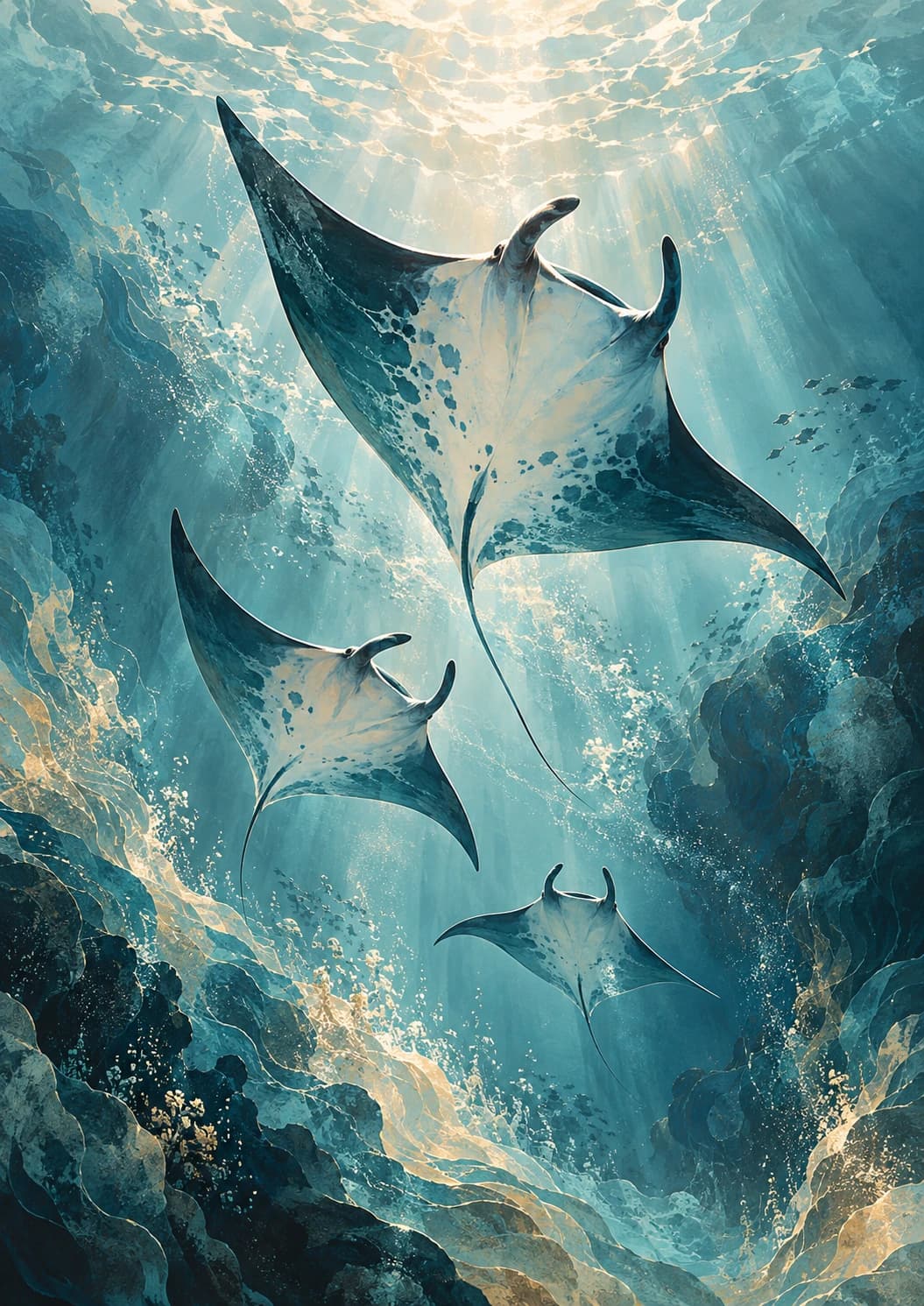 Sunlit Manta