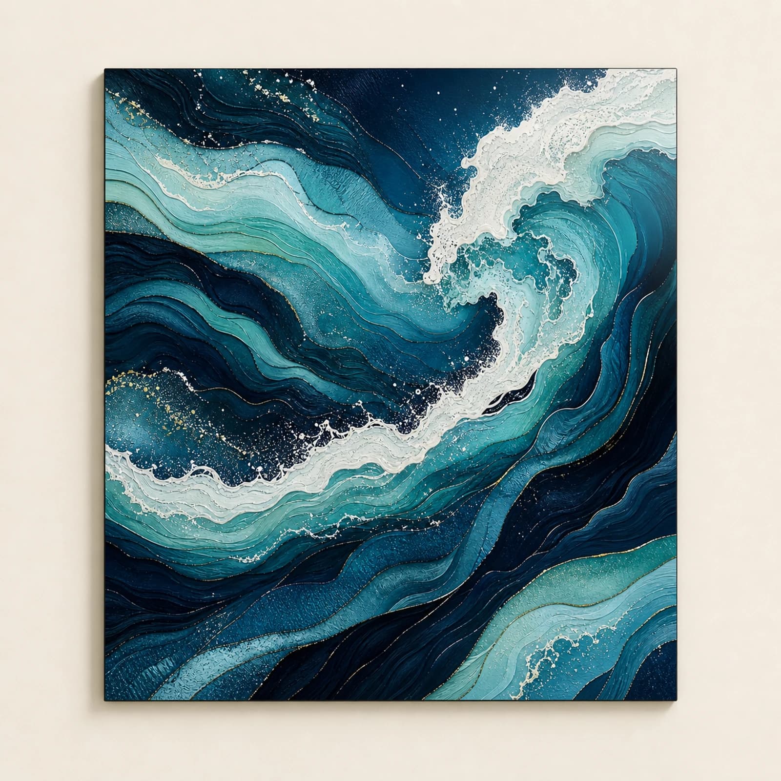 Tide metal print