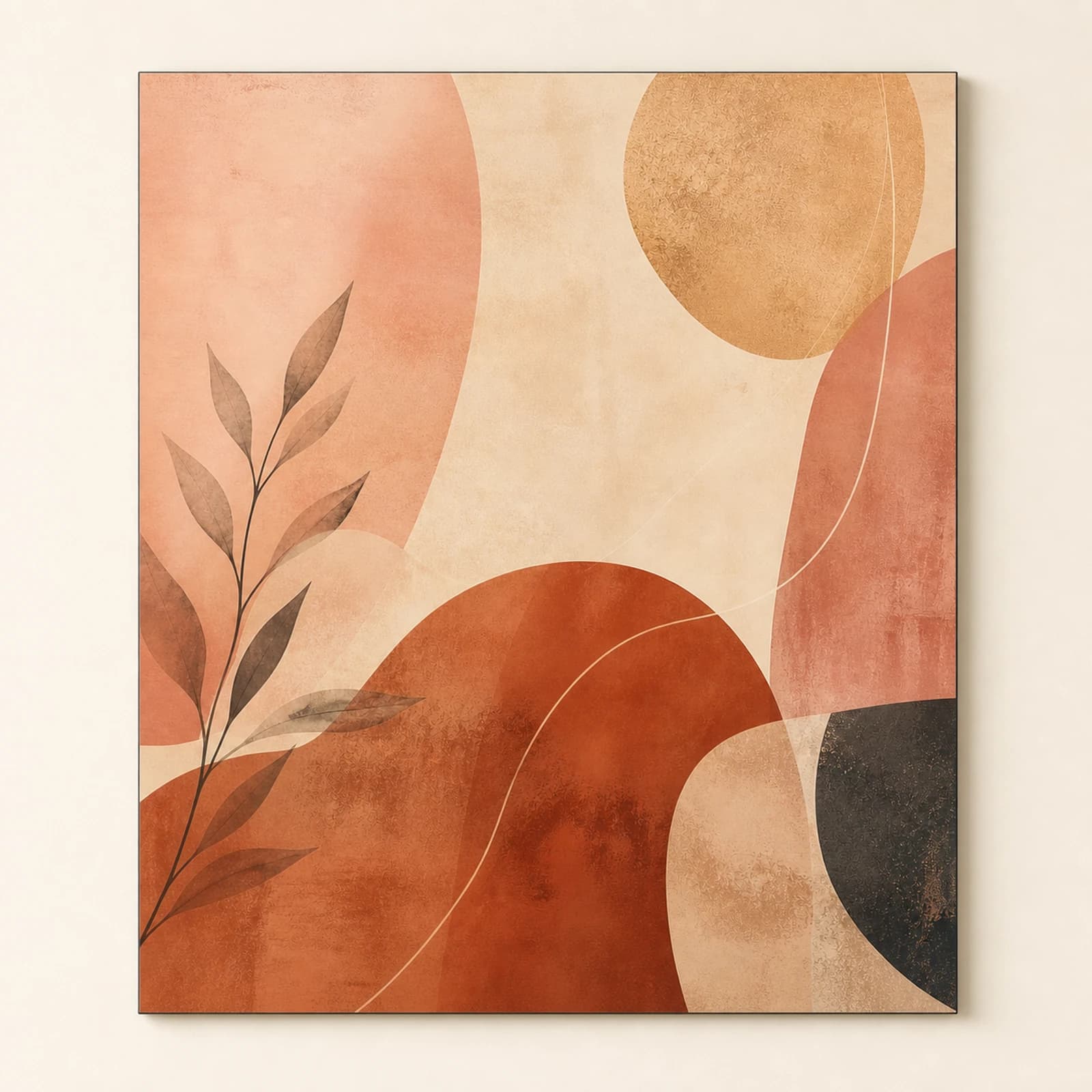 Warm metal print