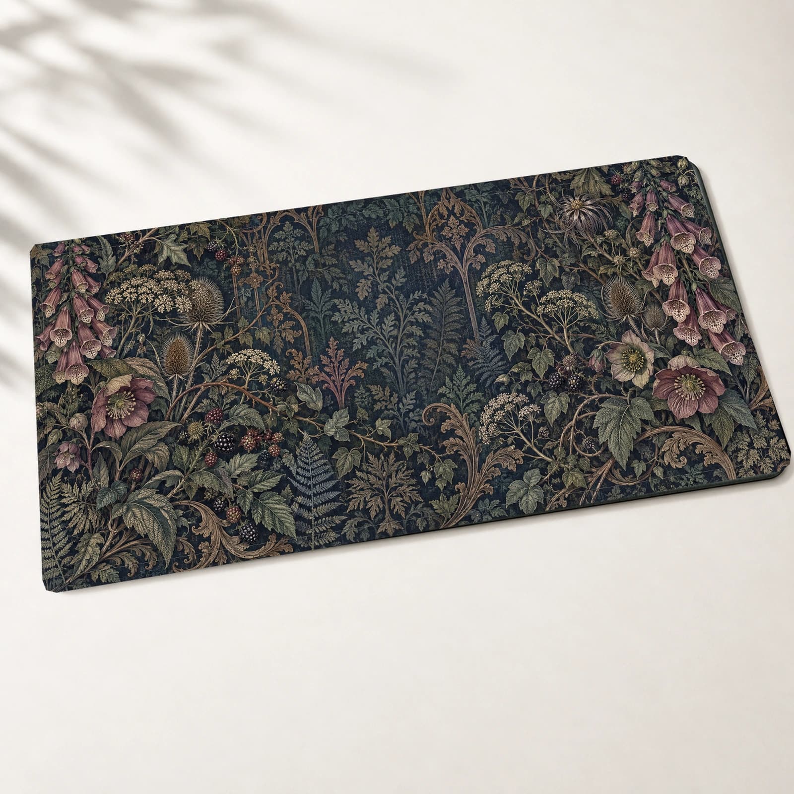 Midnight Damask Desk Mat