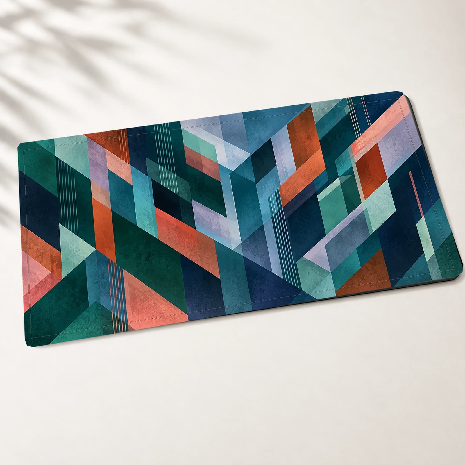 Retro Tower Skyline Desk Mat