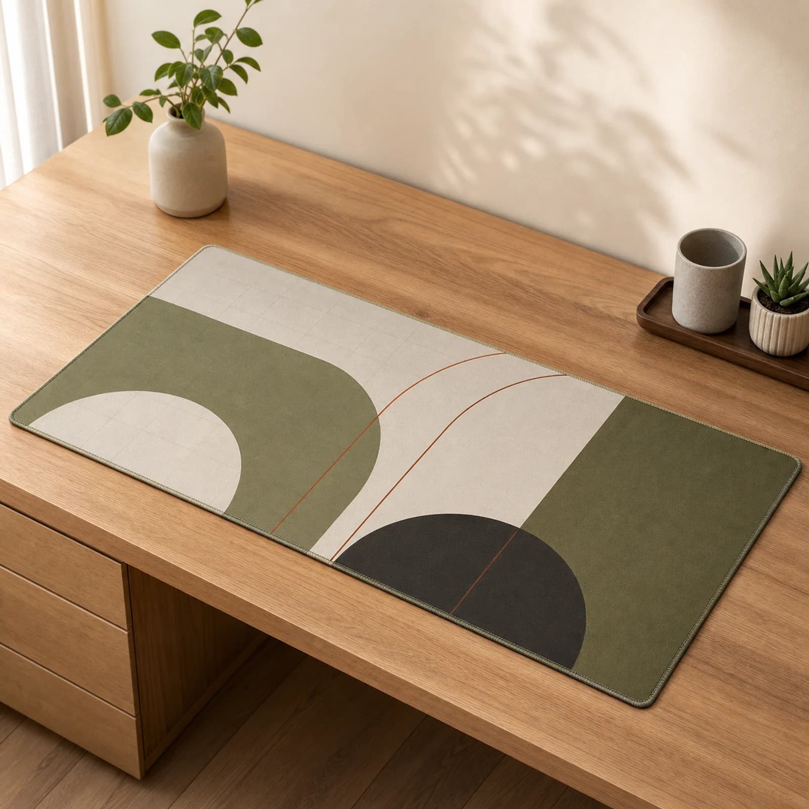Olive Arch Desk Mat