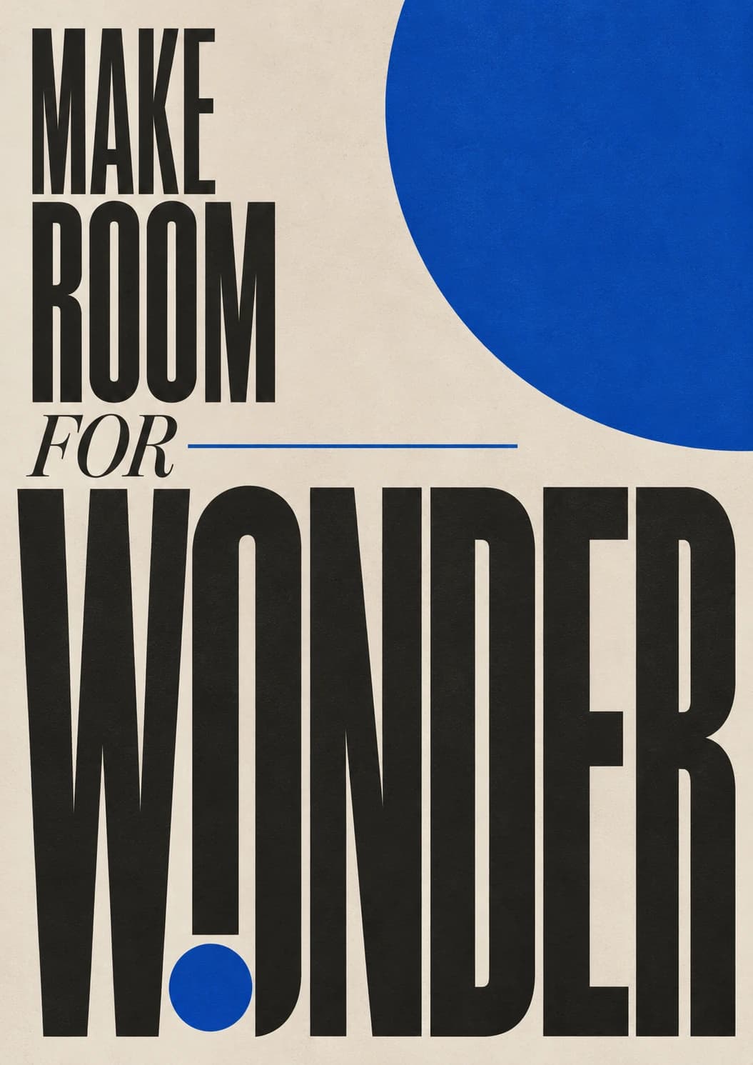 Make Room for Wonder