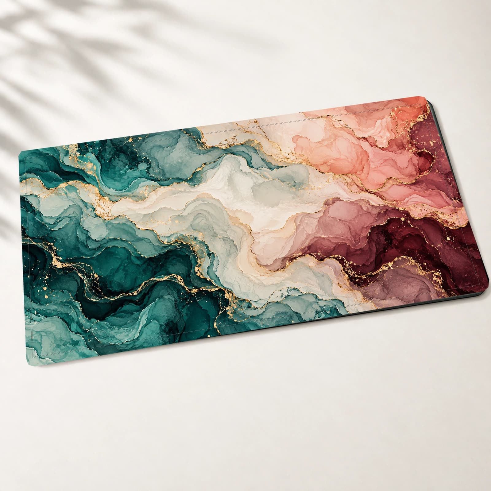 Blush Marble Desk Mat
