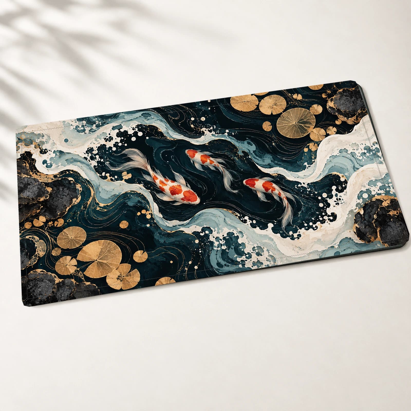 Golden Koi Desk Mat
