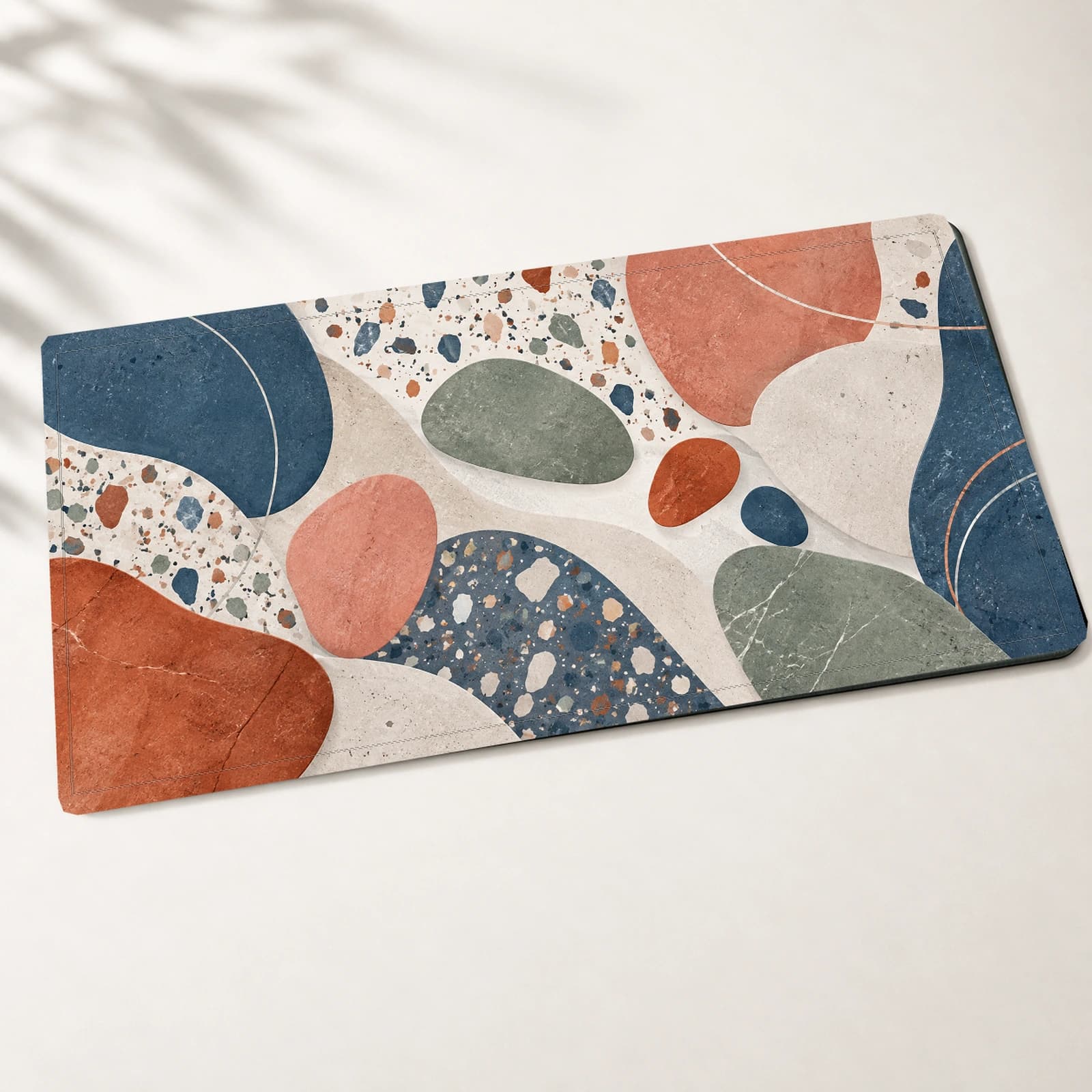 Terrazzo Drift Desk Mat