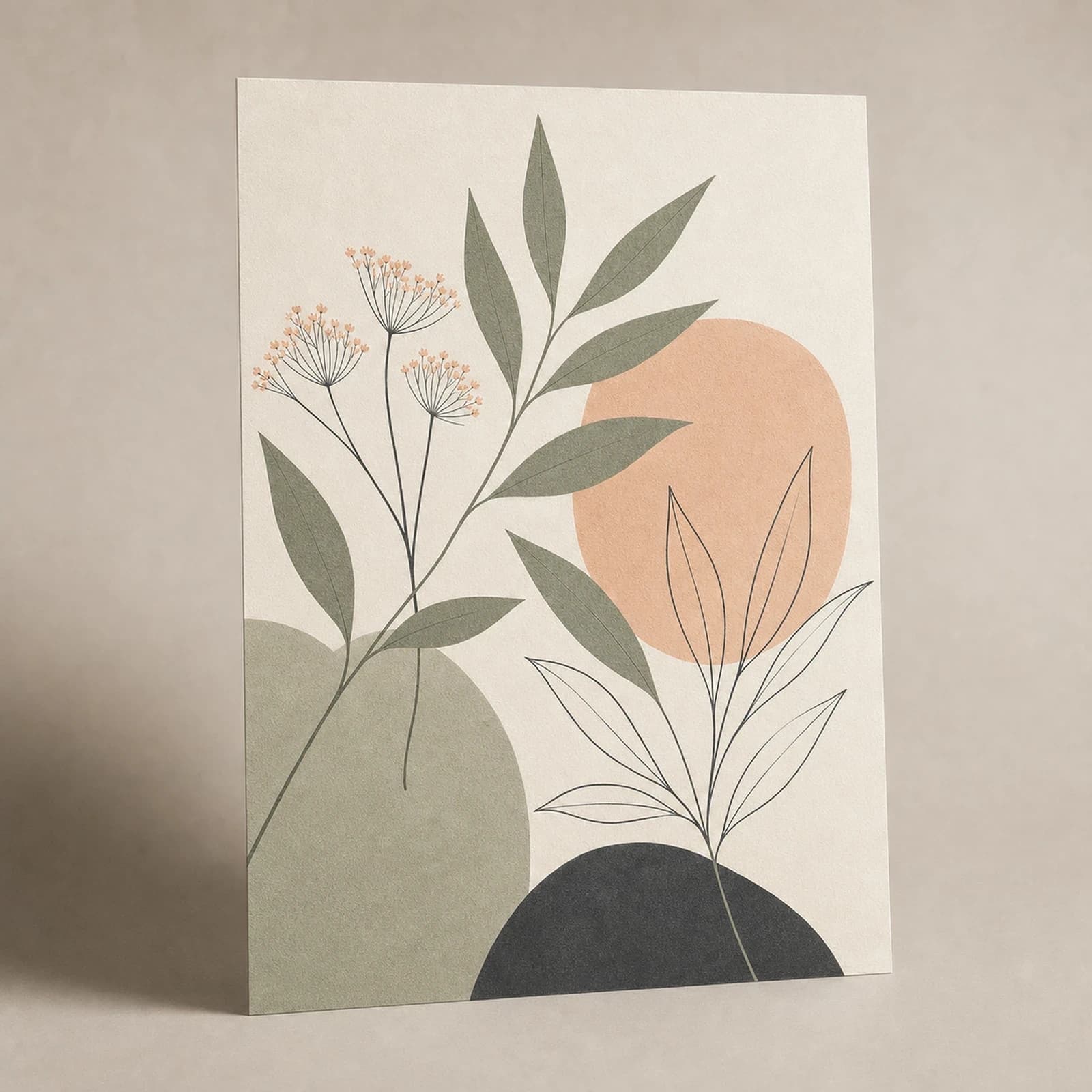 Botanical Line Art paper print