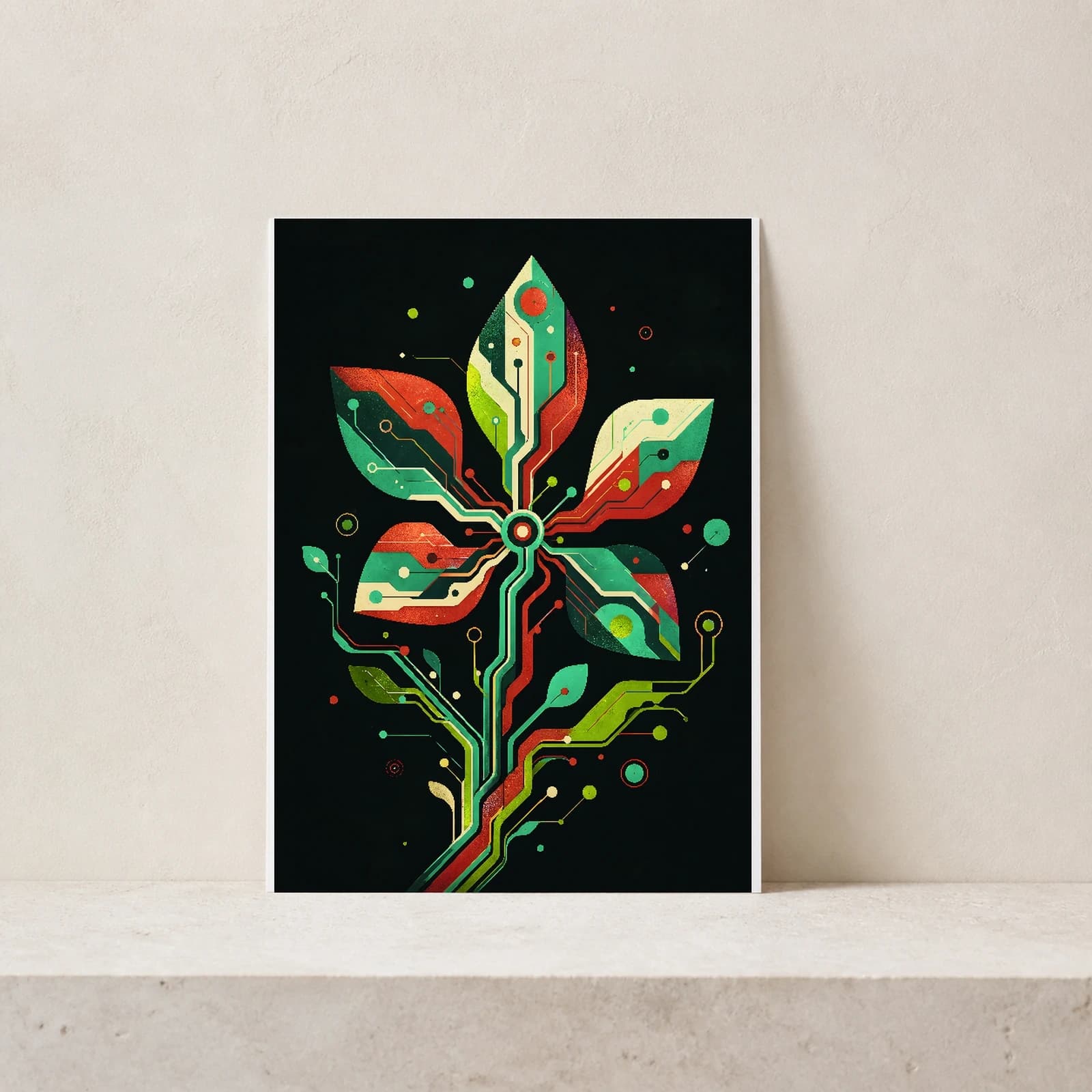 Circuit Bloom paper print