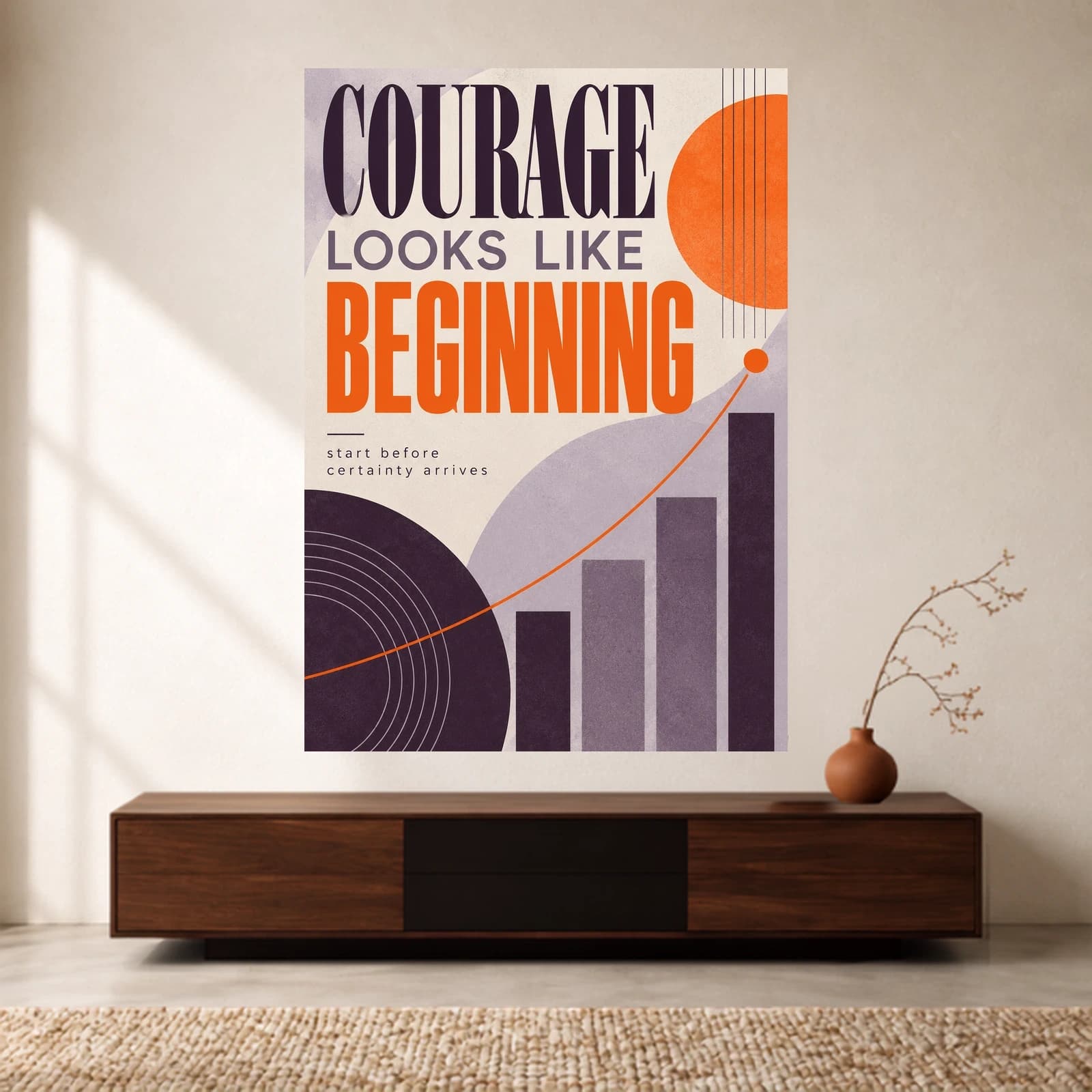 Courage Looks Like Beginning paper print