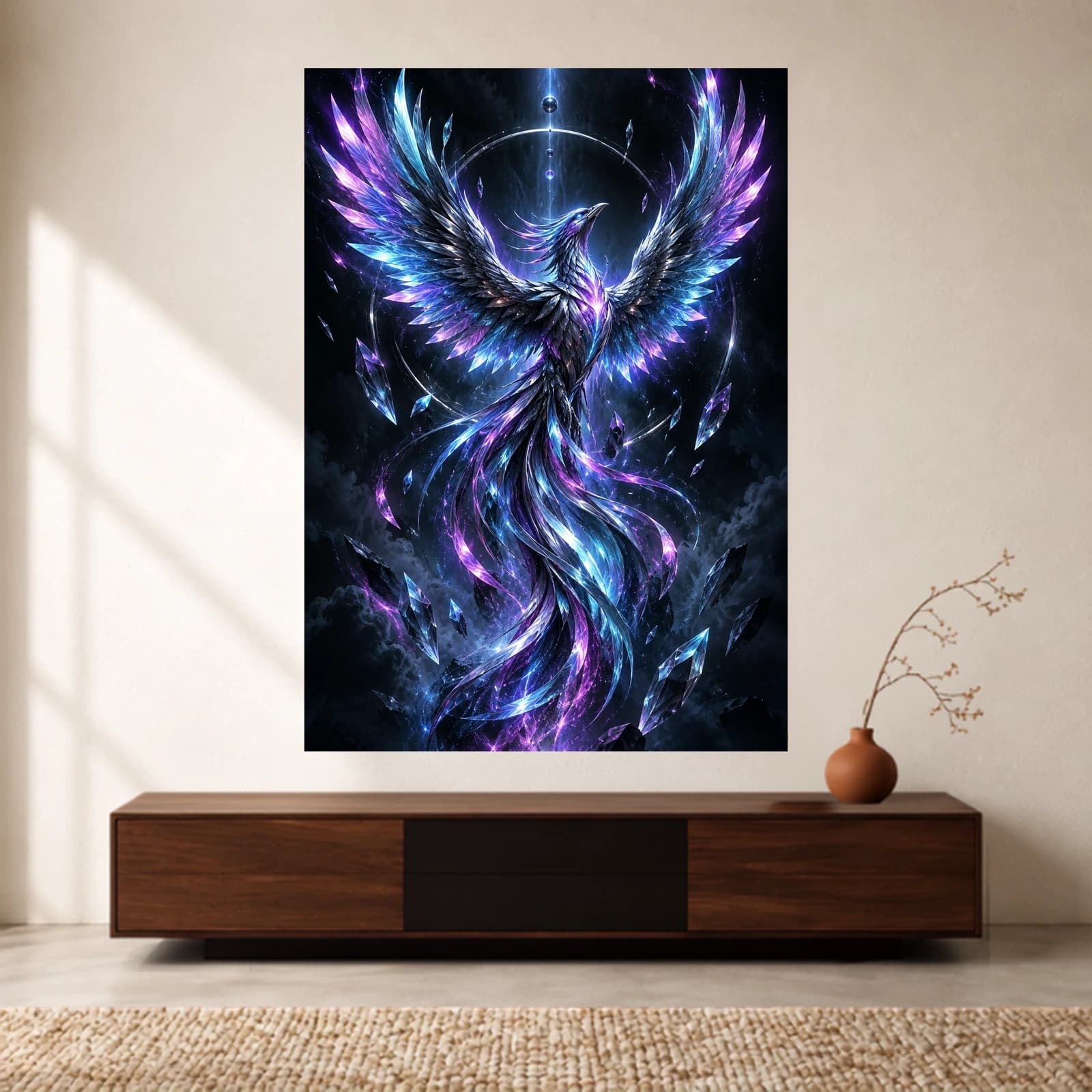 Crystal Phoenix paper print