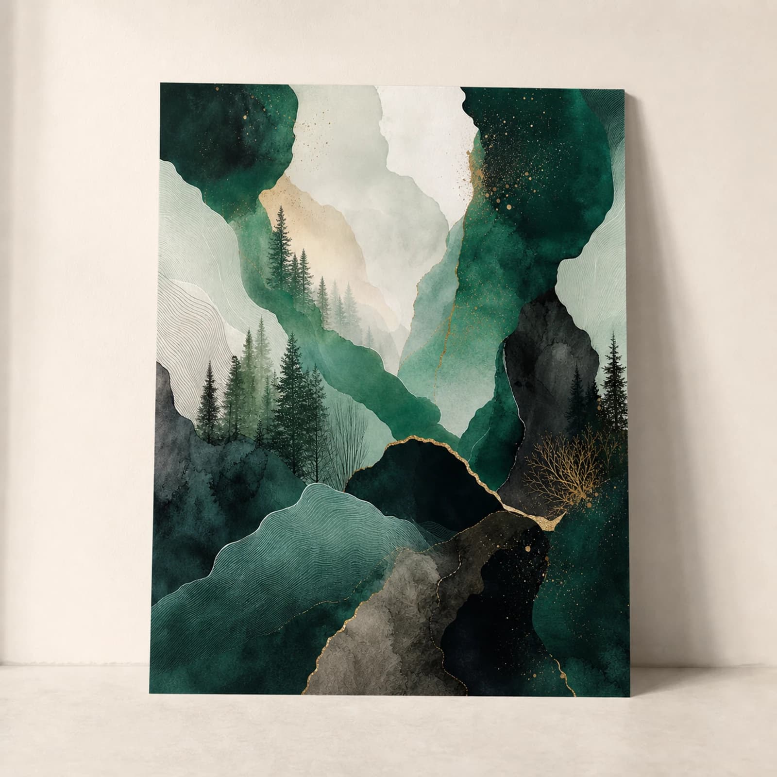 Forest paper print