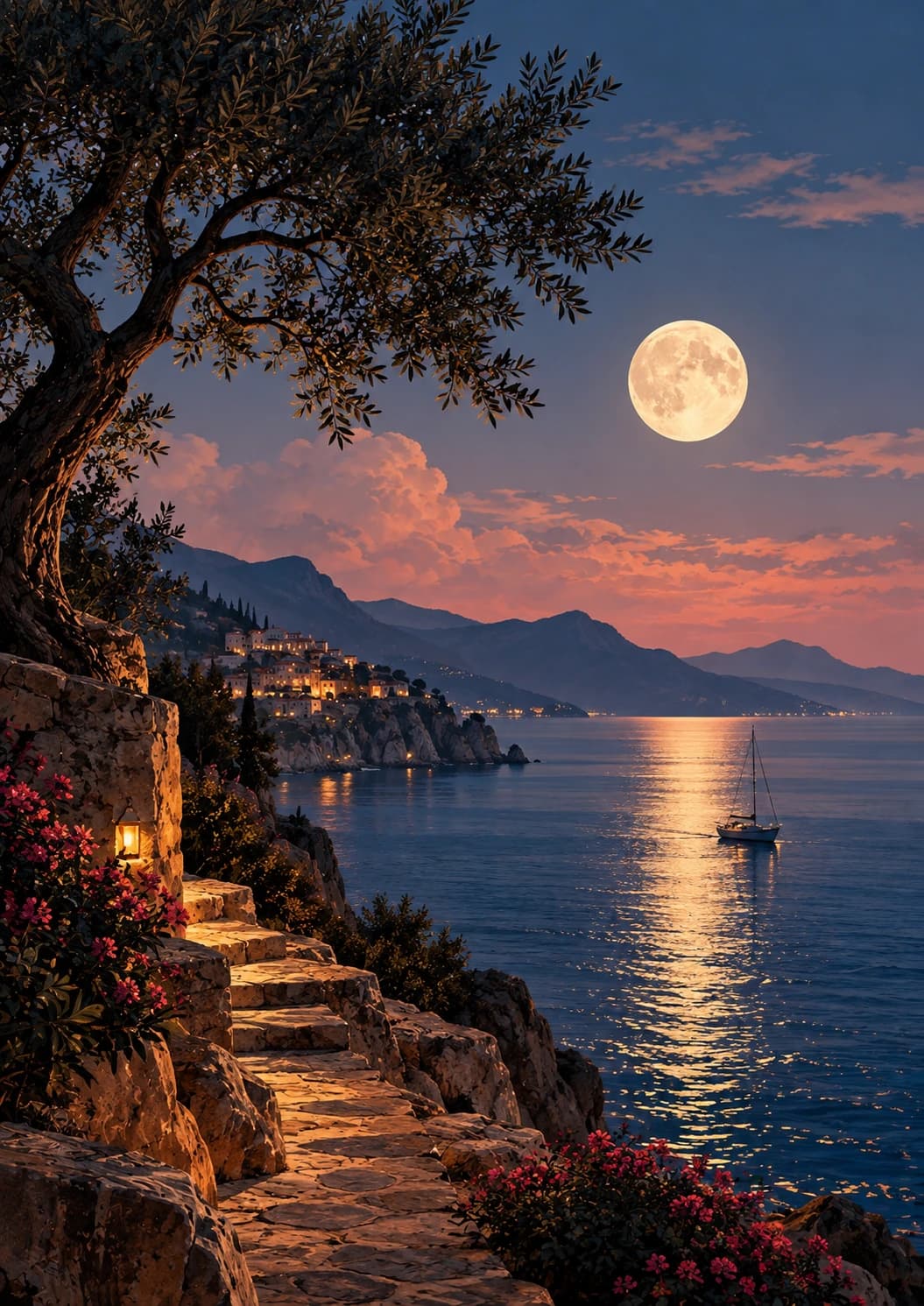 Moonlit Village