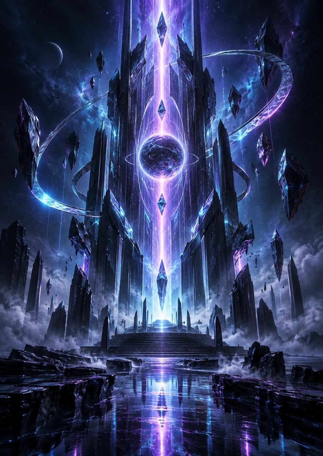 Neon Crystal Portal