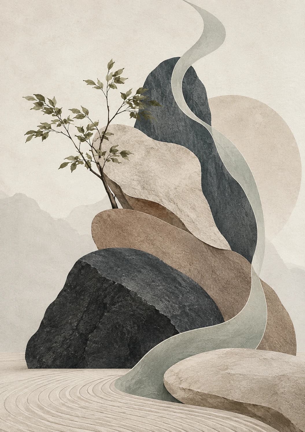 Sage Ribbon Rock Garden