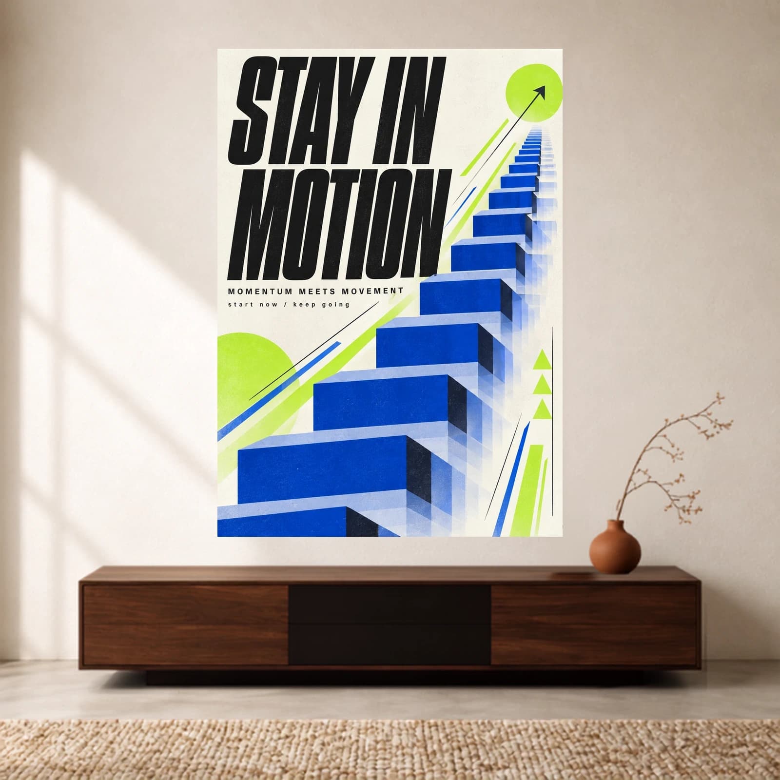 Stay in Motion paper print
