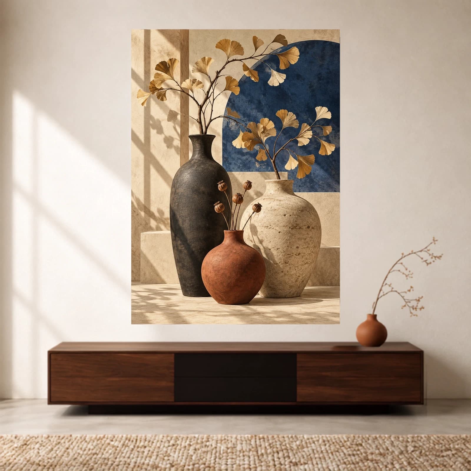 Sunlit Ginkgo paper print