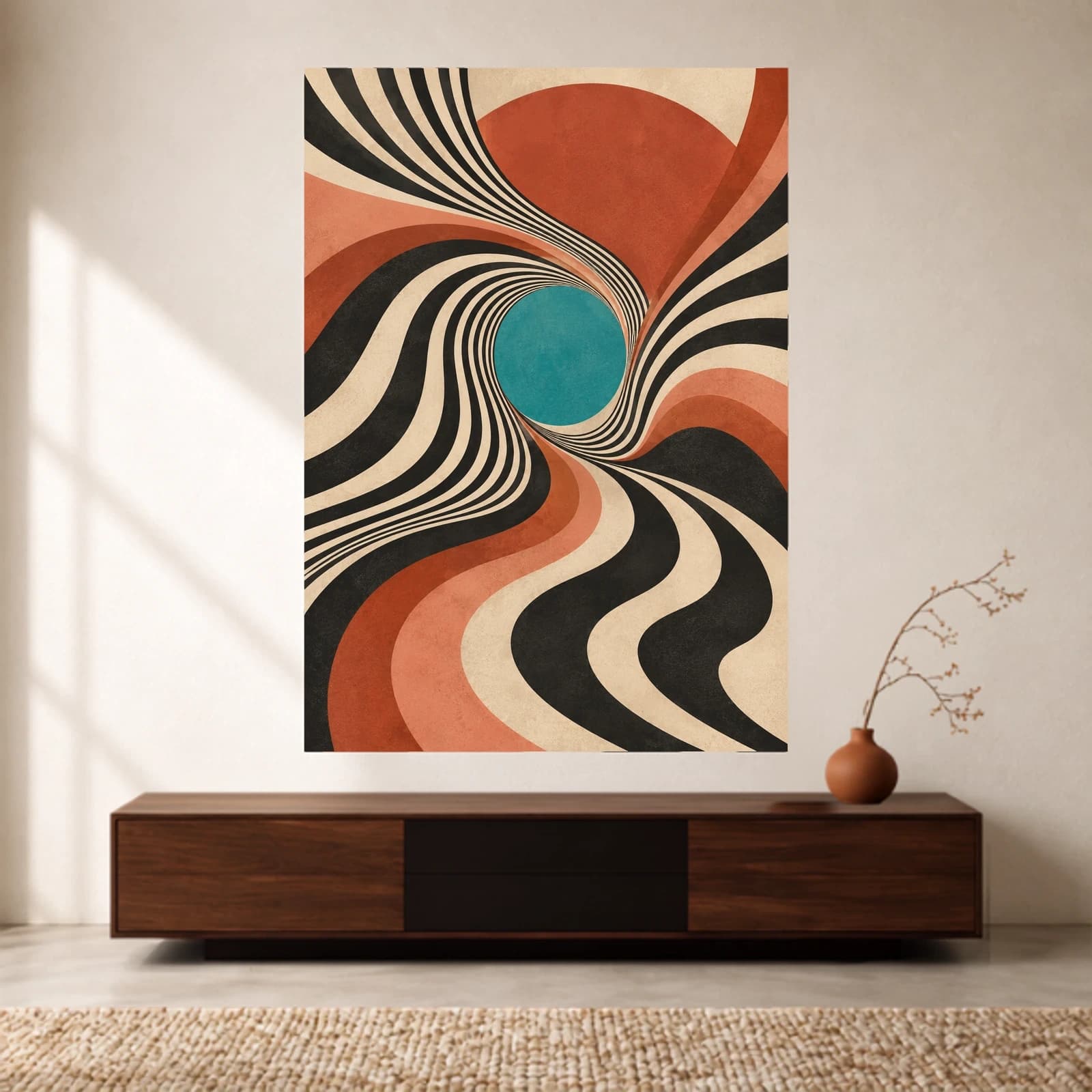 Teal Portal paper print