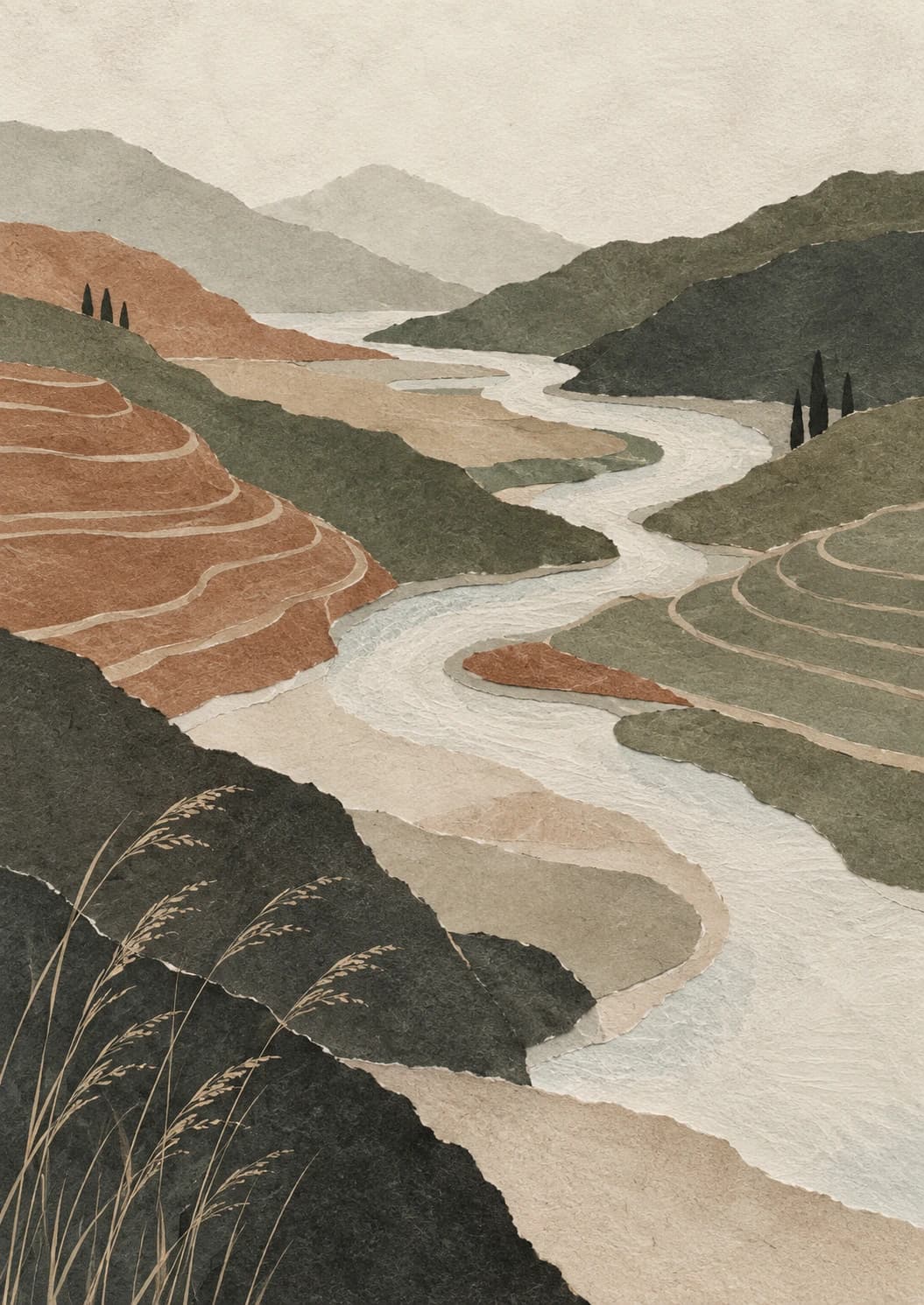 Terraced River Valley