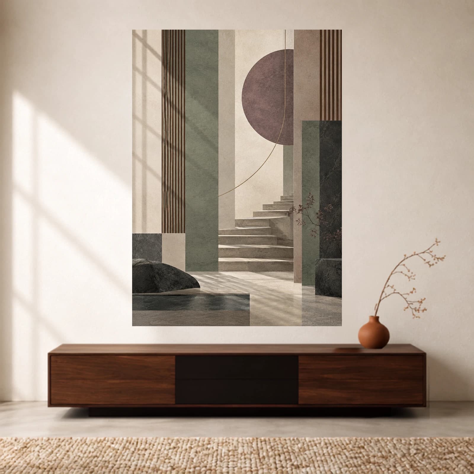 Wabi-Sabi Stairway paper print